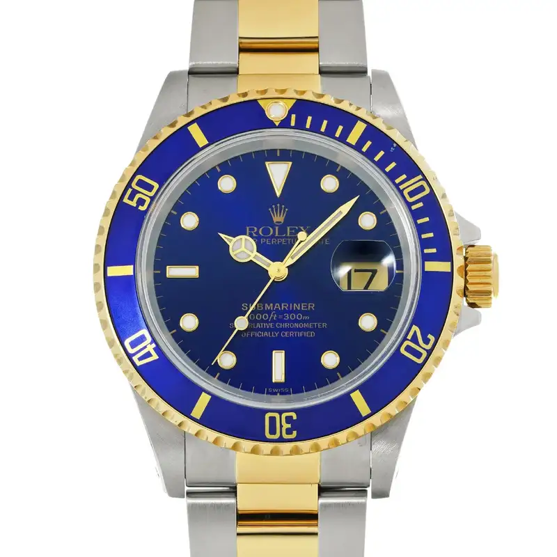 Rolex Submariner 16613 40mm Stainless Steel Blue Wristwatch #WW7855