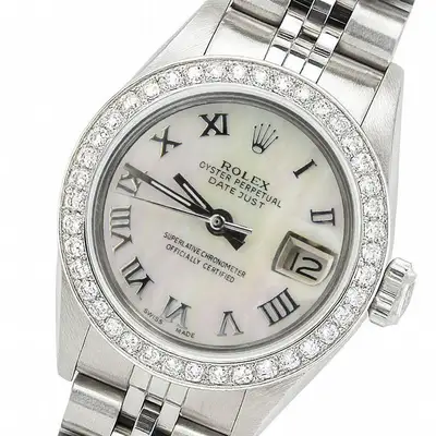 Rolex Datejust Steel White Diamond Bezel