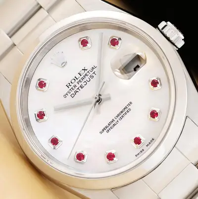 Rolex DATEJUST16200 WHITE MOTHER OF PEARL