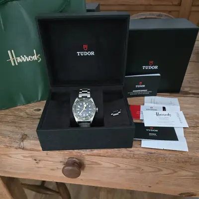 Tudor Black Bay Harrods Exclusive barely