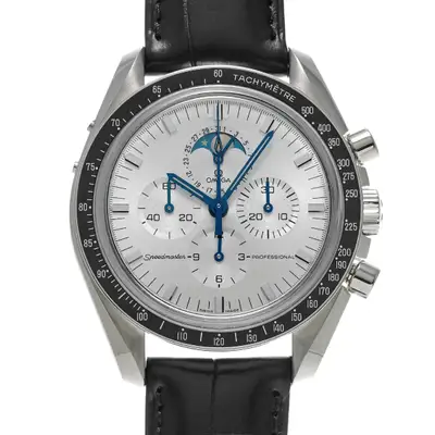 Omega Omega Speedmaster 3689.30.31 42mm White Gold Silver Wristwatch #WW714