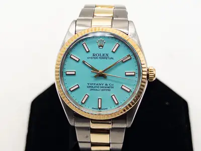 Rolex $15,000 ROLEX BLUE Tiffany Co 14k
