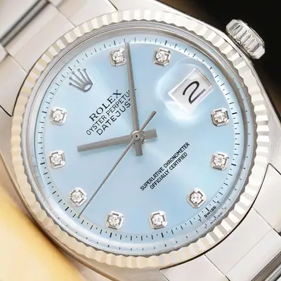 Rolex DATEJUST 1601 ICE BLUE 18K