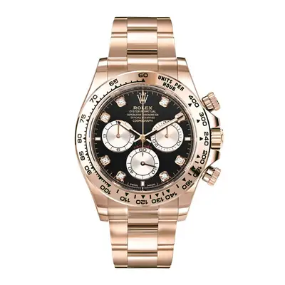 Rolex Daytona Black Diamond Index Rose