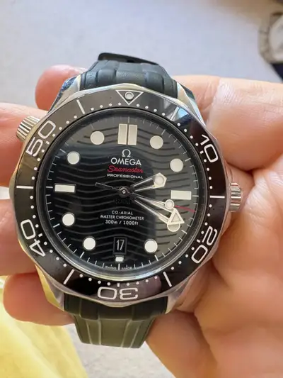 Omega Seamaster Rubber and Steel Strap