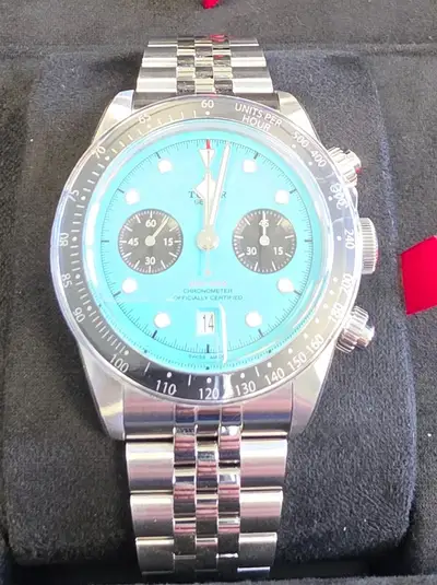 Tudor Black Bay Chrono Flamingo Blue
