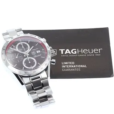 TAG Heuer Carrera CV201D Red Chronograph