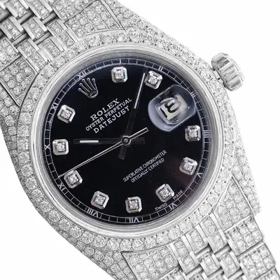 Rolex Datejust Iced Out Fully Loaded