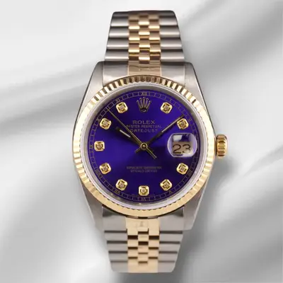 Rolex Datejust Yellow Gold Fluted Royal