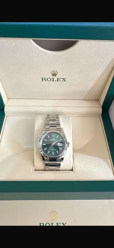 Rolex Datejust Oyster Perpetual Green, Worn