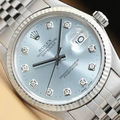 Rolex DATEJUST ICE BLUE DIAMOND QUICKSET