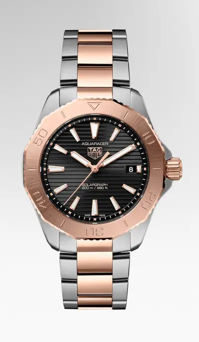 TAG Heuer solargraph aquaracer wbp1121 rose