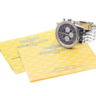 Breitling Navitimer Cosmonaute A12322 Black Chronograph