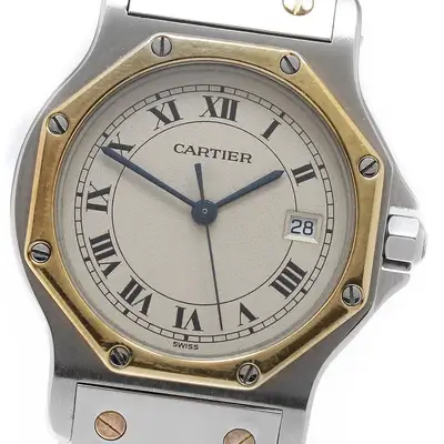 Cartier Santos Octagon LM W2001583 yellow
