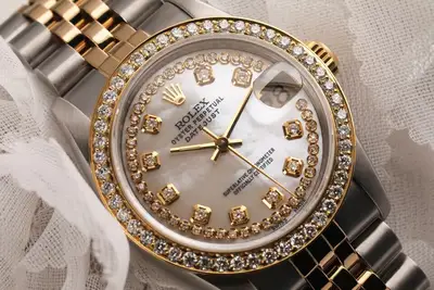 Rolex Datejust White Mother of Two