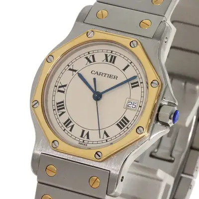 Cartier Santos Octagon LM Two-Tone 18K