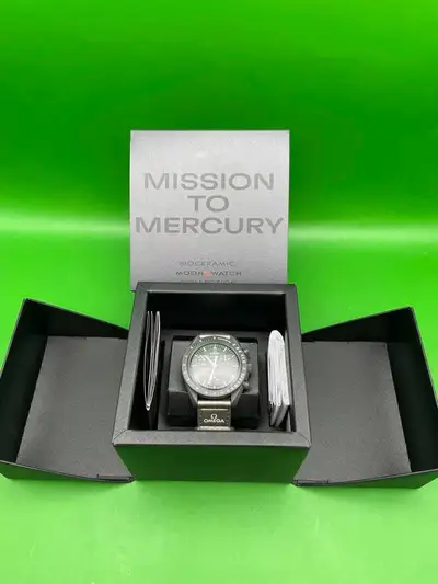 Omega Swatch Speedmaster Gray