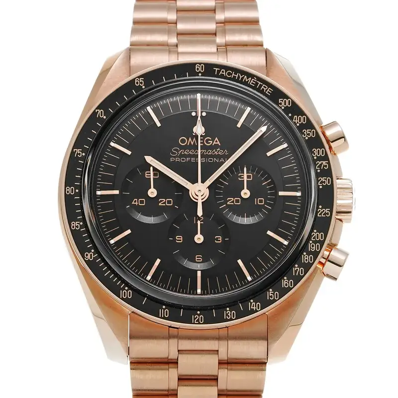 Omega Speedmaster 310.60.42.50.01.001 42mm Gold Black Wristwatch #WW7781