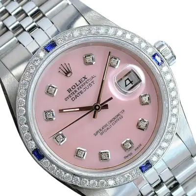 Rolex Datejust Stainless Steel Pink Diamond