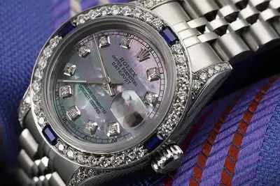 Rolex Datejust Tahitian Diamond Bezel Steel