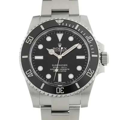 Rolex ROLEX Submariner 114060 black WATCH 732555