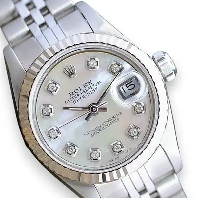 Rolex Datejust Steel White Mother Of