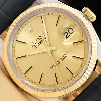 Rolex DATEJUST 1601 CHAMPAGNE DIAL14K GOLD
