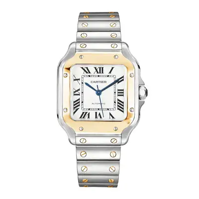 Cartier Santos de Cartier Silver Roman