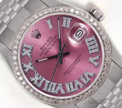 Rolex Datejust Stainless Steel -Ice Pink