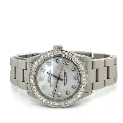 Rolex Oyster Perpetual 1.50ct Diamonds Steel