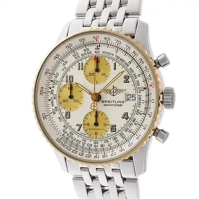 Breitling Old Navitimer Chronograph D13022 YG/SS