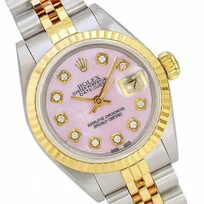Rolex Datejust Two-Tone Pink Mother of