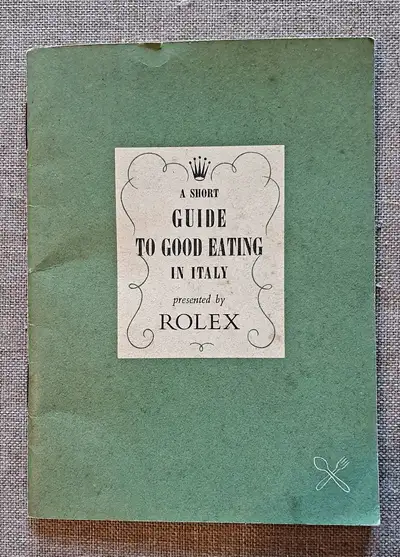 Rolex Brochure 50's Italy Travel Food