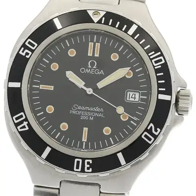 Omega Seamaster Date Luminous Hands/Markers Black