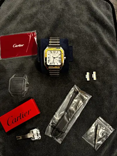 Cartier Santos Two-Tone Date Ref 4072