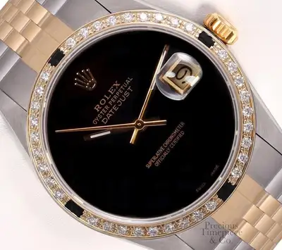 Rolex Datejust TT Jubilee Diamond Black