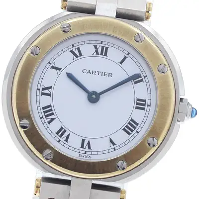 Cartier Santos Round SM YG bezel