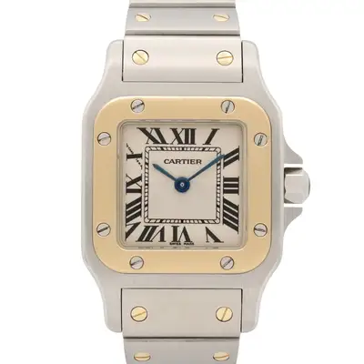 Cartier Santos Galbe SM Wrist 18KYG