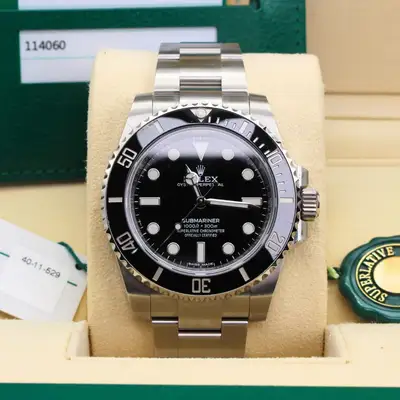 Rolex Rolex Submariner Non Date 114060 Black Dial Oyster Bracelet Stainless Steel 2020
