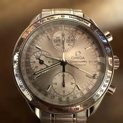 Omega ref.3523.3000 Speedmaster Triple Calendar Silver