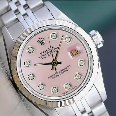 Rolex Datejust Stainless Steel Pink 14KW