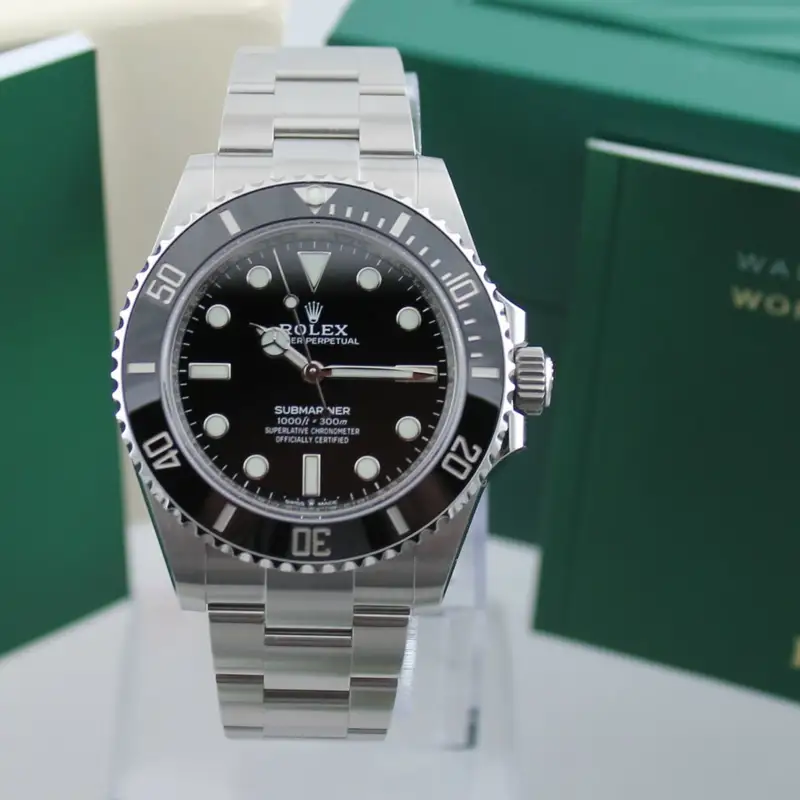 Rolex UNWORN ROLEX SUBMARINER 124060 CERAMIC MENS 41MM NO-DATE WATCH 2021 BOX PAPERS
