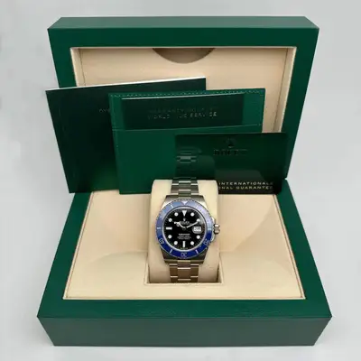 Rolex Rolex Submariner Cookie Monster 18K White Gold Ceramic Black Dial Watch 126619LB