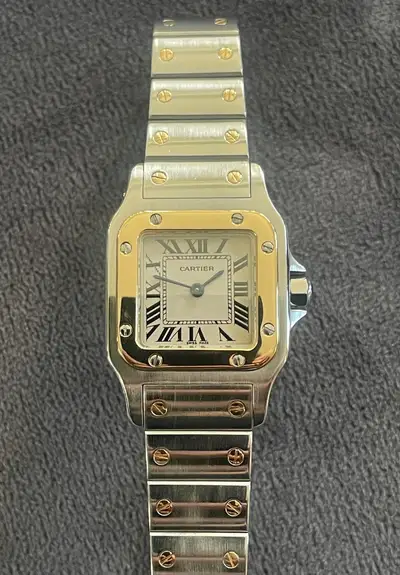 Cartier Santos 1567 /steel and yellow