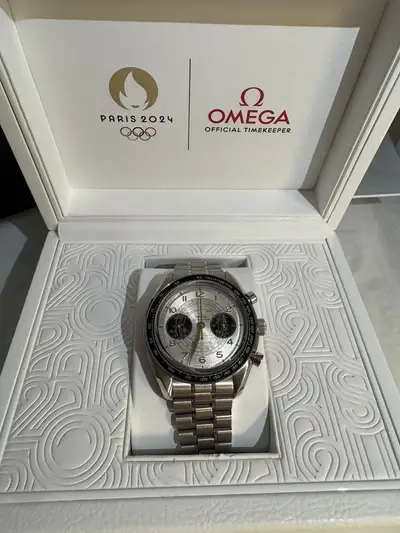 Omega Omega Speedmaster Chronoscope Paris 2024 522.30.43.51.02.001 White SS Manual Men