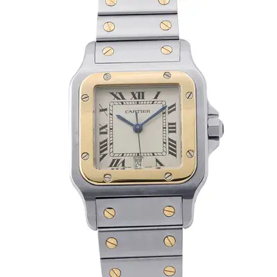 Cartier Santos Galve LM Steel 18K