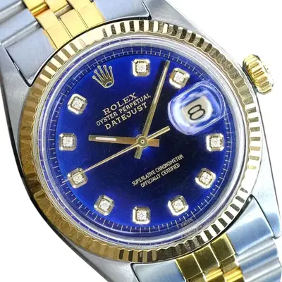 Rolex Datejust Two Tone Blue Jubilee