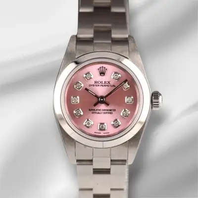 Rolex Oyster Perpetual Steel Pink Smooth