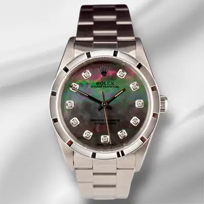 Rolex Oyster Perpetual Black Mop Engine