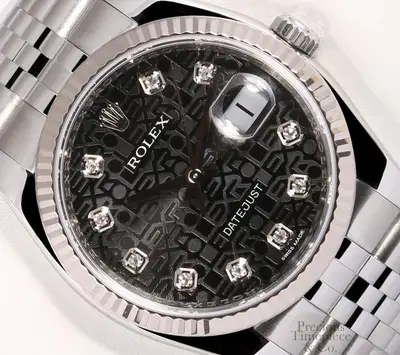 Rolex Datejust Stainless Steel Black Jubilee